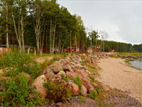 База отдыха «Окунёвая». В курортном районе Карельского перешейка на берегу Финского залива.